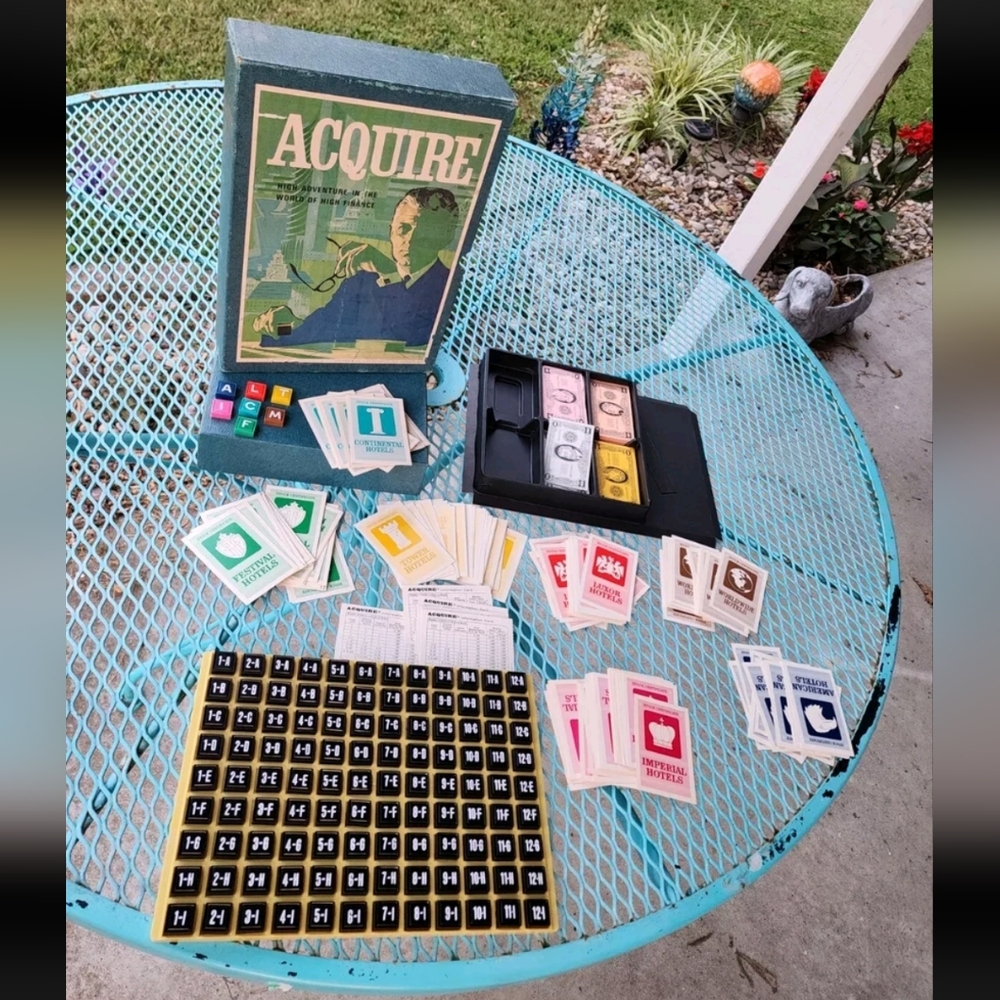 Vintage Acquire Board Game 1968 3M Company